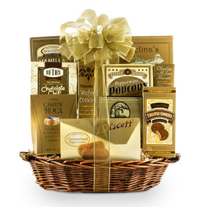 Golden Gift Basket