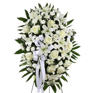 Standing Funeral Flower Arrangement