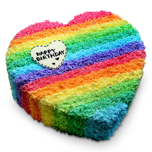 Heart Shape Birthday Cake - 44oz/1.2kg