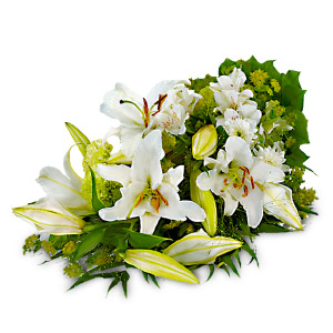 Sympathy Bouquet With White Lilies